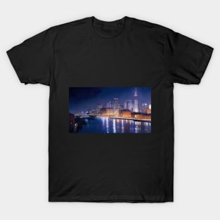 Night Cityscape T-Shirt